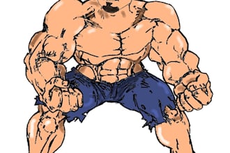 create a funny Super Hero inspired cartoon figure of you