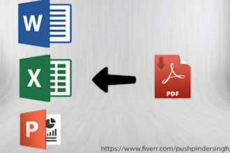 convert pdf to word,ecxel,powerpoint