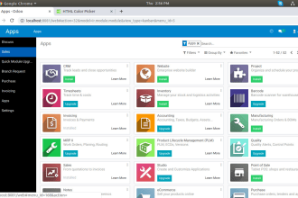 create custom web app with odoo