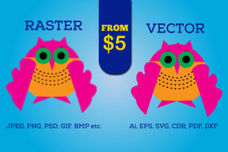 convert your logo to vector within 12 hours