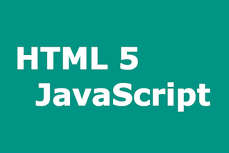 develop HTML5 application with CSS and JavaScript
