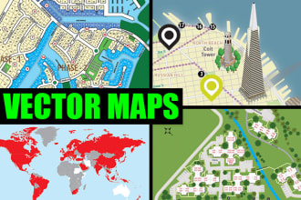 draw a vector map in illustrator