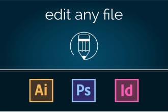 edit any file in illustrator, photoshop, indesign
