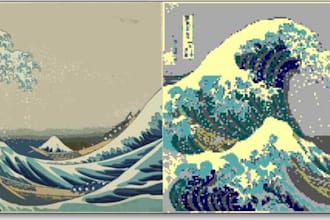 make a cool retro 8bit style graphic for all your needs