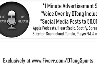 promote and advertise your podcast on my podcast to real listeners and followers