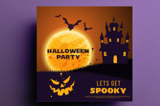 design festive themed posters, flyers, invites or greetings