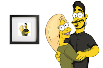create yellow cartoon character