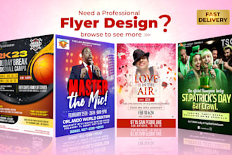 design a professional business flyer or poster very fast