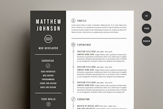 design your Resume, edit Resume,cv and cover letter