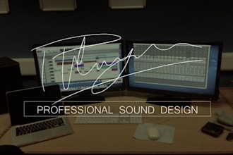 edit Audio for your Podcast, Cartoon, Video Game etc