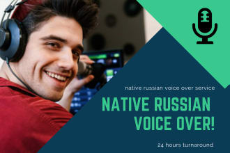 do native russian male voiceover job