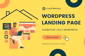 create wordpress landing page