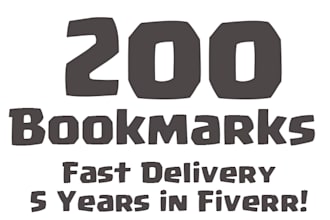 do 200 social BOOKMARK to your multiple URLs  in 4 hours