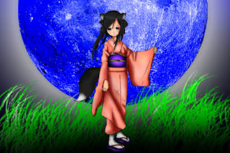 draw and color your photo into cool,cute anime in my style
