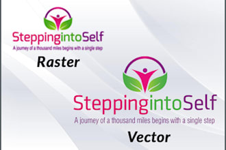 redraw your existing logo image as high Resolution VECTOR
