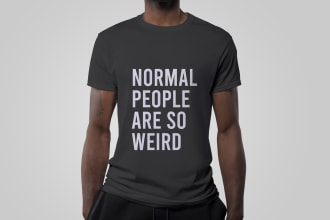 design text based tshirt