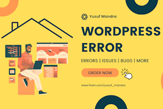 fix wordpress errors or wordpress issues in 24 hrs