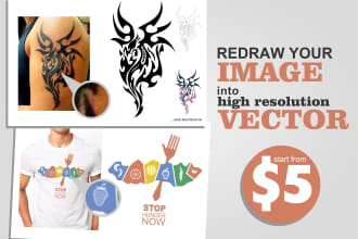 redraw your image into high resolution vector