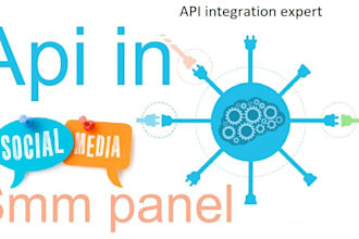 make smm website with api integration