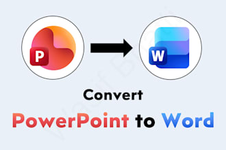 convert powerpoint PPT presentation to microsoft ms word document