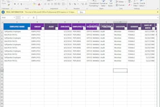 complete any type of Data Entry work, 3 hours