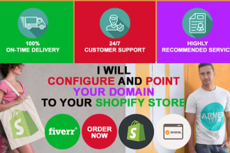 configure and point your domain to your shopify store