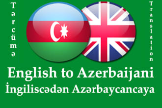 translate, proofread from english to azerbaijani