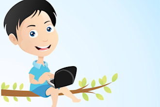make characters and work vector art work