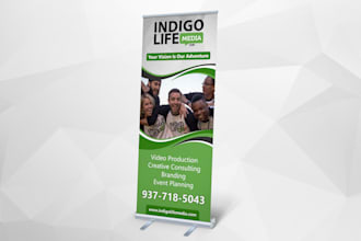 design creative rollup banners