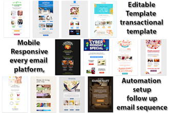 design sendgrid and sendlane email template setup automation
