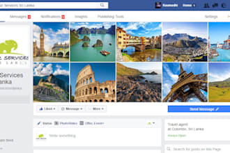 create a professional facebook page FREE cover banner design