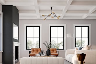create realistic residential interior renders