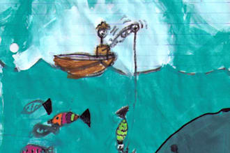 commission my autistic child to create a work of art, any subject, in his style