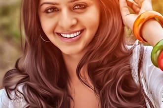convert your picture into a digital oil painting effect
