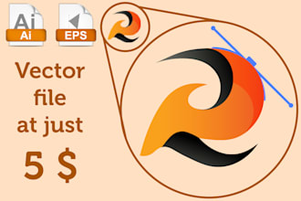 vectorise your logo and send you source file in 24 hours