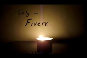 write your message under the candlelight