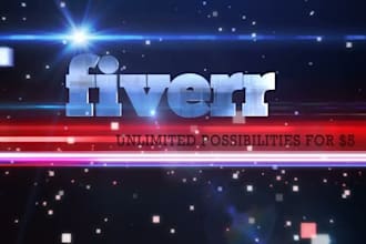 create this 3D digital intro with your logo or text