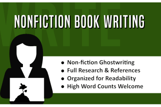 write your nonfiction book or ghostwrite an ebook