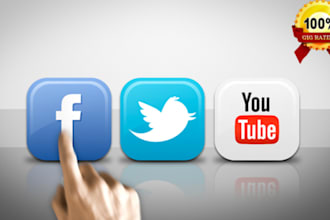 make a video that PROMOTES your Facebook, Twitter and YouTube social network profile