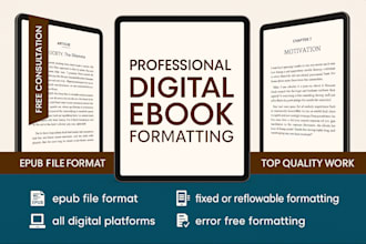 format your book for kindle and ebook publishing