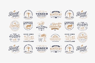 design vintage and retro logo