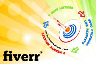 place 2 ads on my websites and post your website link to 2000 facebook friends