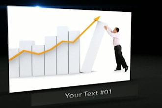 make you this ELEGANT black professional video to promote your business or product