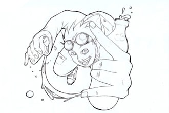 sketch any FanArt comic game cartoon character