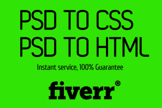 design web templates and convert psd to html