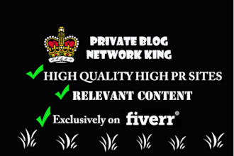 create 10 backlinks from my private blog network with PR 1 to 4