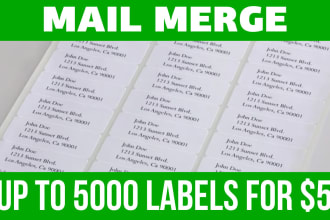 convert, mail merge your addresses to any avery labels