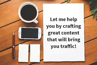 write and promote a blog for your site