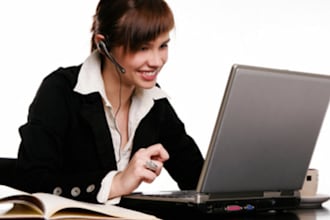 be your virtual assistant or secretary for data entry or web research