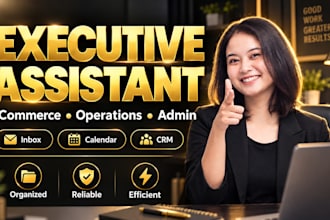 executive virtual assistant for ecommerce and business operations